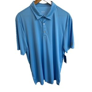 HUK Pursuit Performance Polo Shirt UPF 50+ Quick Dry Polar Blue Men's XL NWT